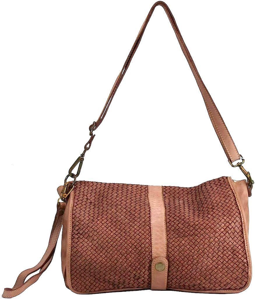 BZNA Berlin Bag Lola Rosa Italy Designer Clutch Umhängetasche Damen Handtasche Schultertasche Tasche Leder Shopper Neu - B Z N A