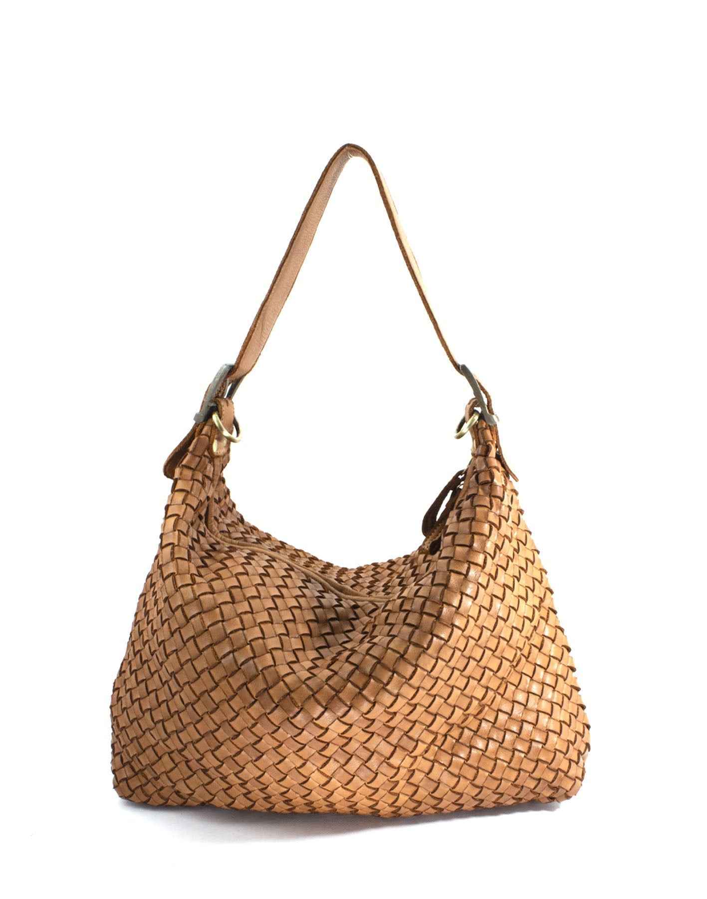 BZNA Bag Amira Cognac Italy Designer Damen Handtasche Schultertasche Tasche