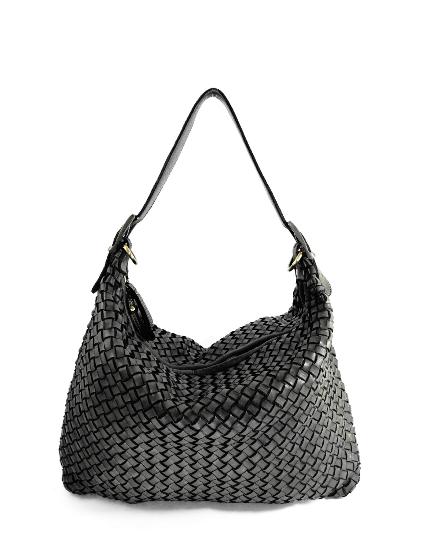 BZNA Bag Amira Schwarz Italy Designer Damen Handtasche Schultertasche Tasche - B Z N A