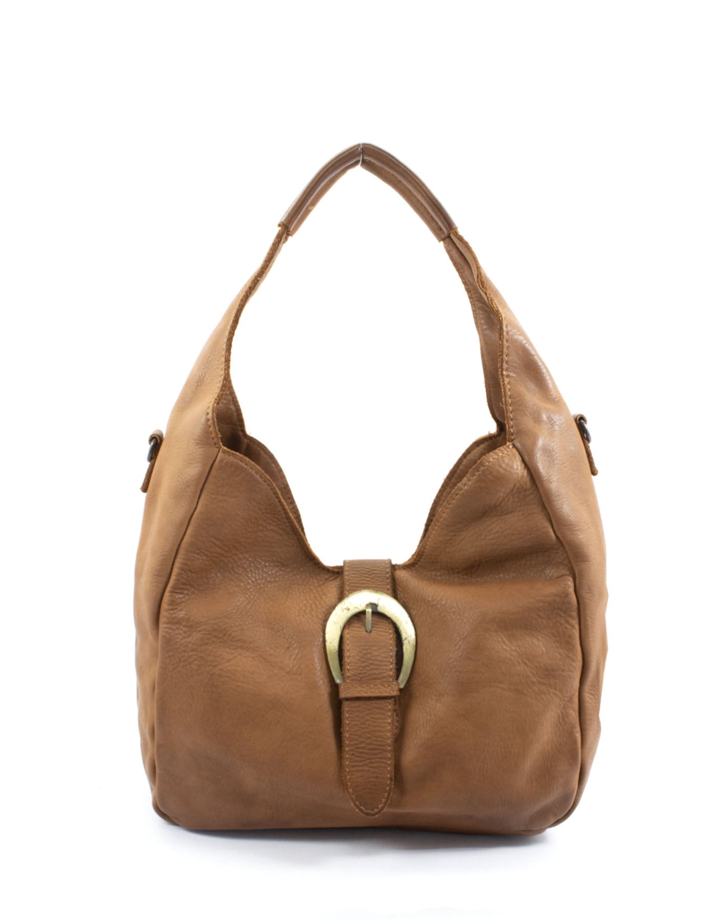 BZNA Bag Dahlia Cognac Italy Designer Damen Handtasche Schultertasche Tasche - B Z N A