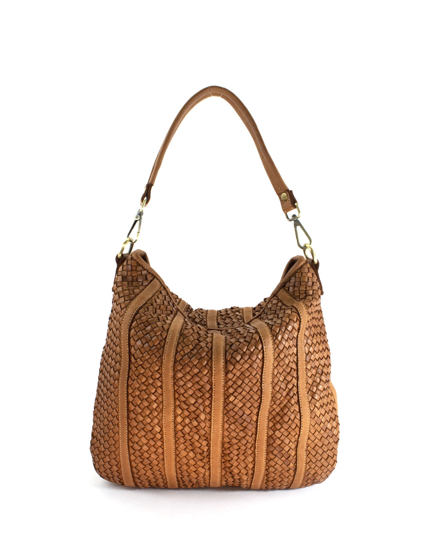 BZNA Bag Nadja Cognac Italy Designer Umhängetasche Schultertasche Tasche Leder - B Z N A