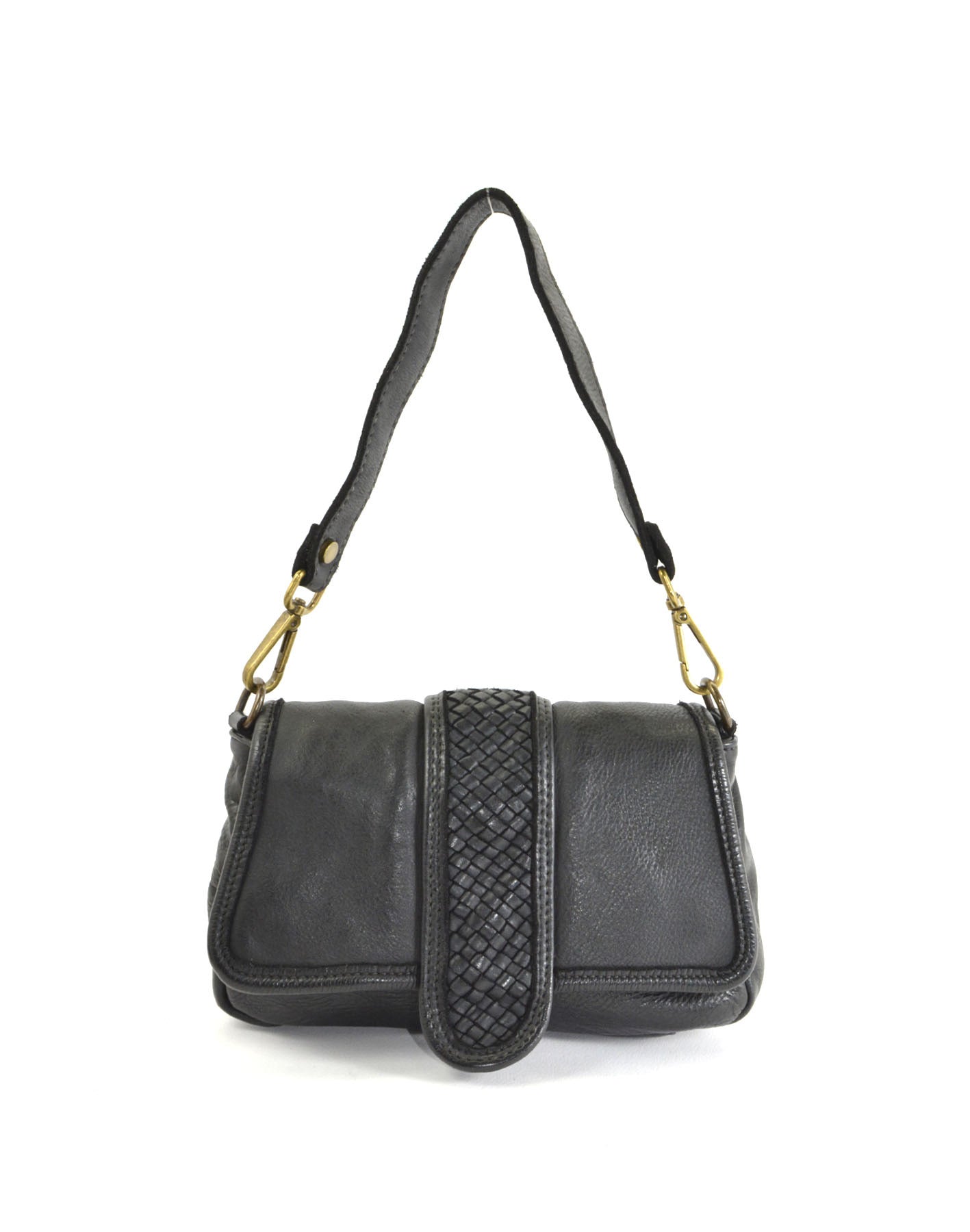 BZNA Bag Radjaka Schwarz Italy Damen Handtasche Schultertasche Tasche Leder - B Z N A