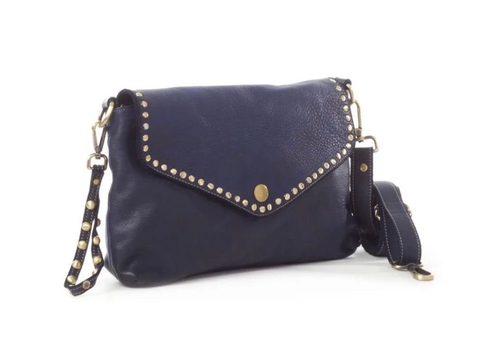 BZNA Bag Doria Blau Clutch Italy Designer Damen Umhängetasche Schultertasche Neu - B Z N A