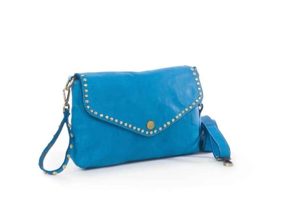 BZNA Bag Doria Türkis Clutch Italy Designer Damen Umhängetasche Schultertasche Neu