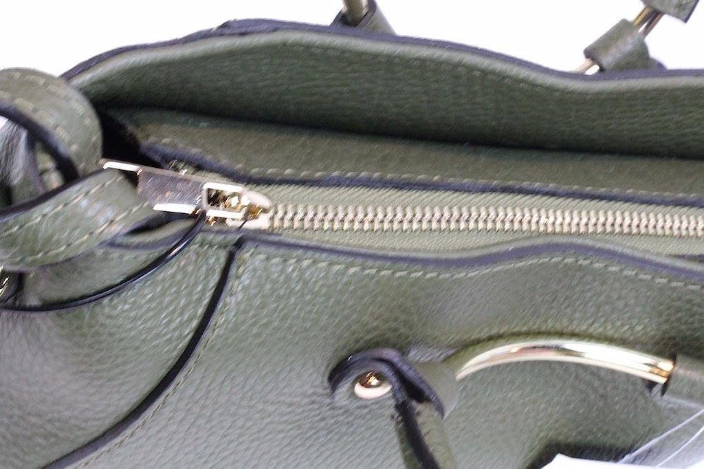 BZNA Bag Zuna Taupe Leder Italy kleine Damen Handtasche Schultertasche Tasche - B Z N A