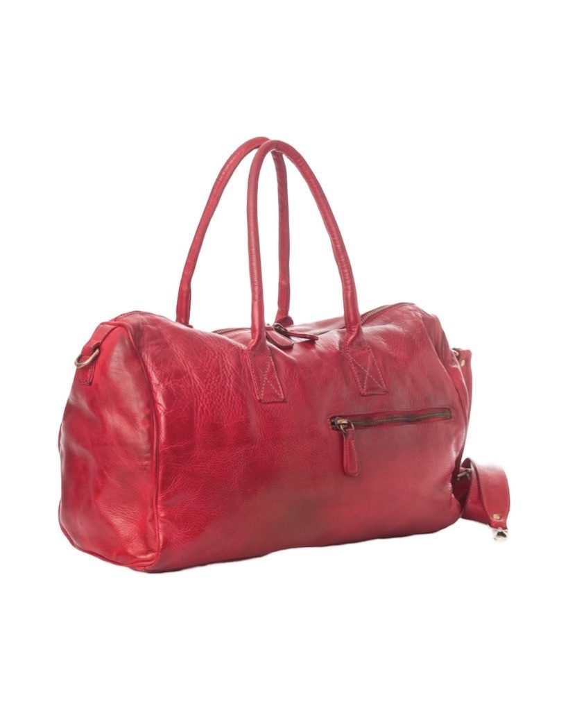 BZNA Bag Antonio Vintage Wino Rot Italy Designer Weekender Reise Tasche Handtasche Schultertasche Leder Shopper Neu - B Z N A