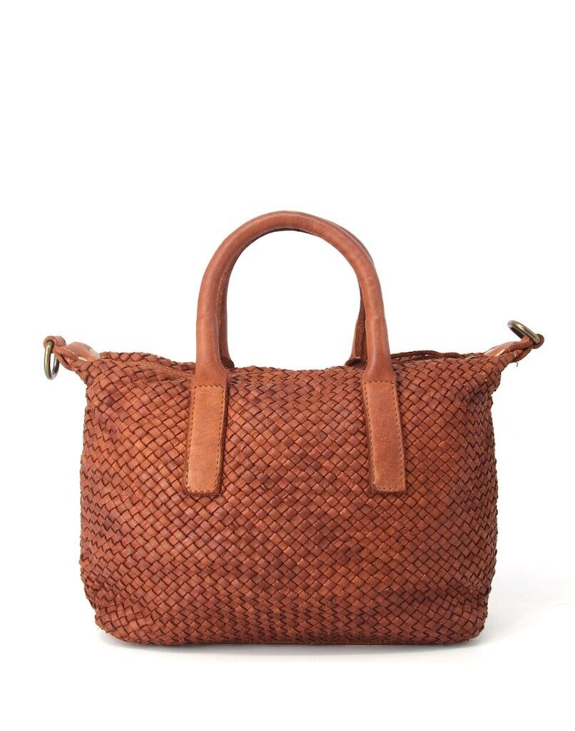 BZNA Umhängetasche Miri Cognac Designer Beutel Handtasche Umhängetasche - B Z N A