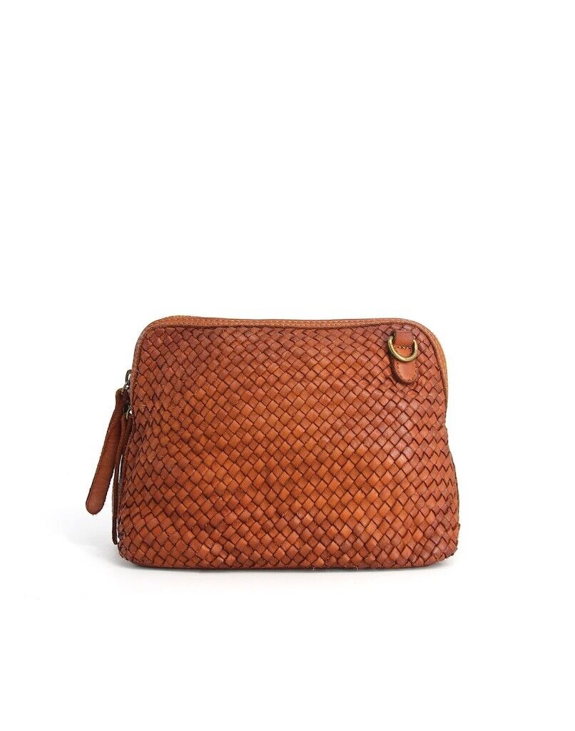 BZNA Umhängetasche Mucy Italy Designer Clutch Braided Ledertasche Schultertasche - B Z N A