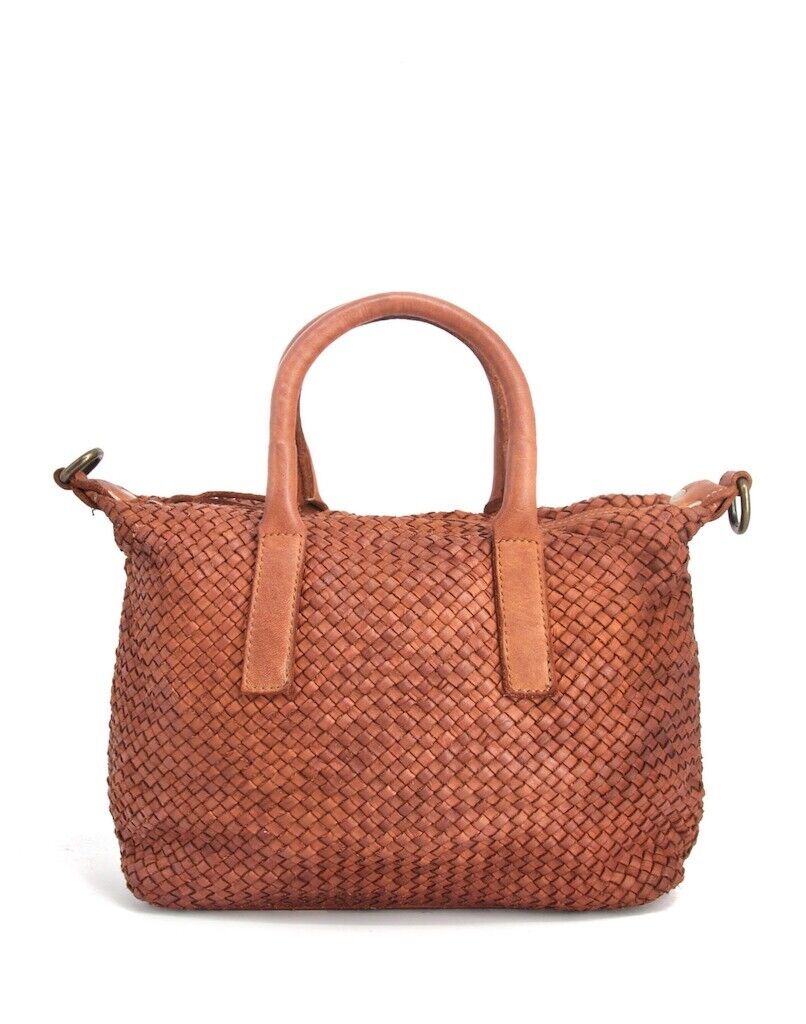 BZNA Umhängetasche Miri Cognac Designer Beutel Handtasche Umhängetasche - B Z N A