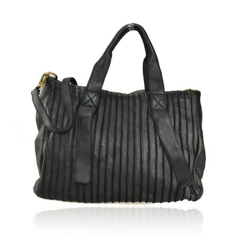 BZNA Bag Stine schwarz Italy Designer Damen Handtasche Schultertasche Tasche