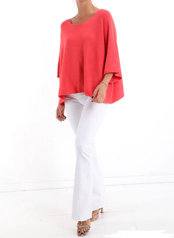 BZNA Berlin Lässiges Strickpullover Off-Shoulder Oversize Pullover Italy