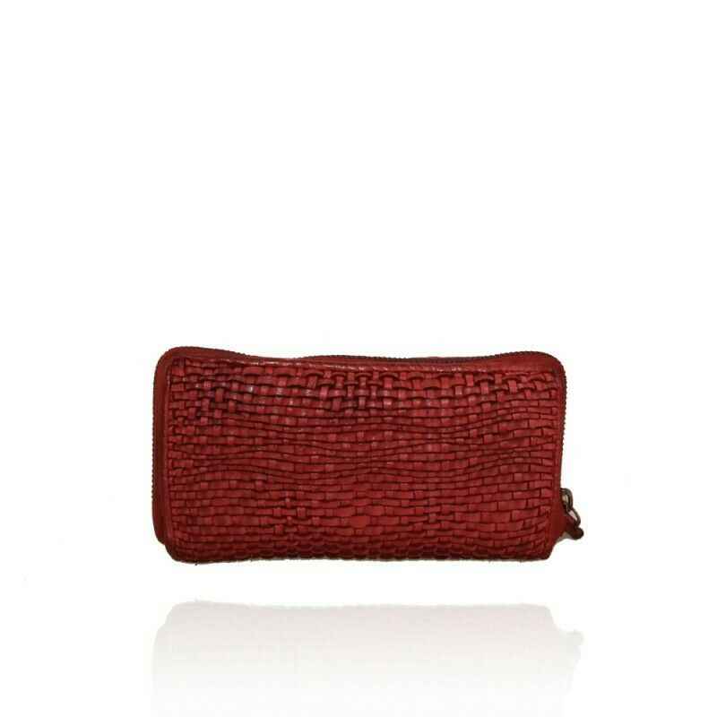 BZNA Berlin Zoya Rot Wallet Leather Leder Portemonnaie Geldbörse Clutch