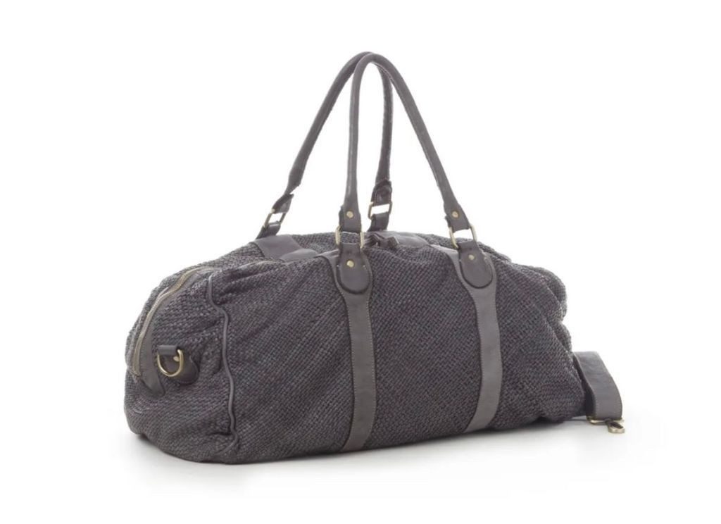 BZNA Bag Viona Grau Italy Designer Weekender Unisex Reise Tasche Handtasche Schultertasche Leder Shopper Neu - B Z N A