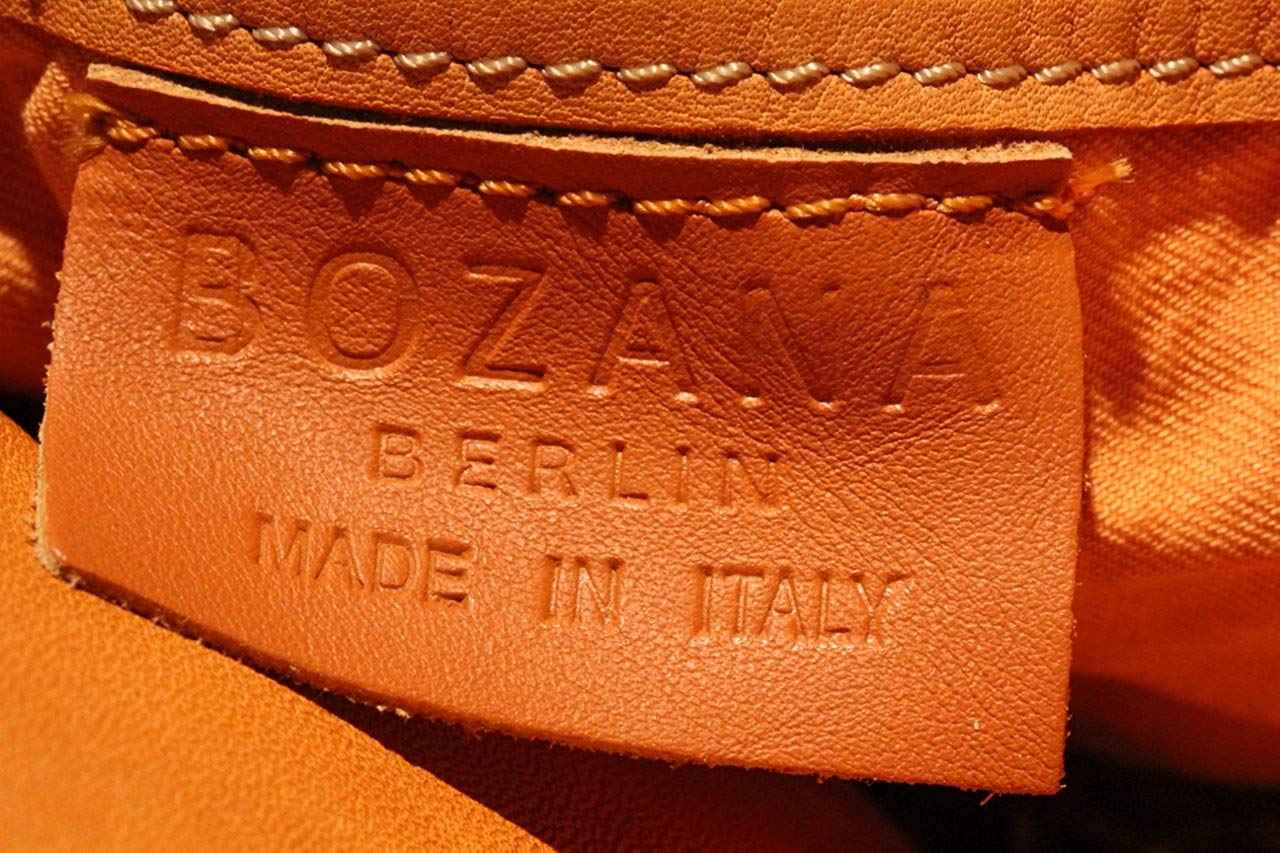 BZNA Bag Richie Orange Backpacker Designer Rucksack Damenhandtasche Schultertasche Leder Nappa sheep ItalyNeu