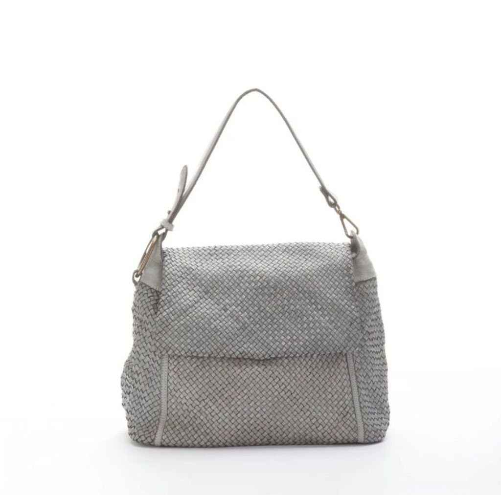 BZNA Bag Tarja Grau Italy Designer Messenger Damen Handtasche Schultertasche