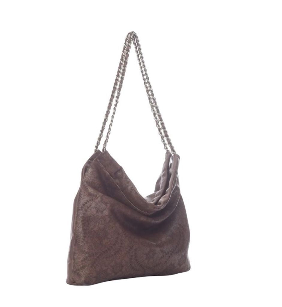 BZNA Umhängetasche Santi Braun Designer Beutel Handtasche Schultertasche - B Z N A