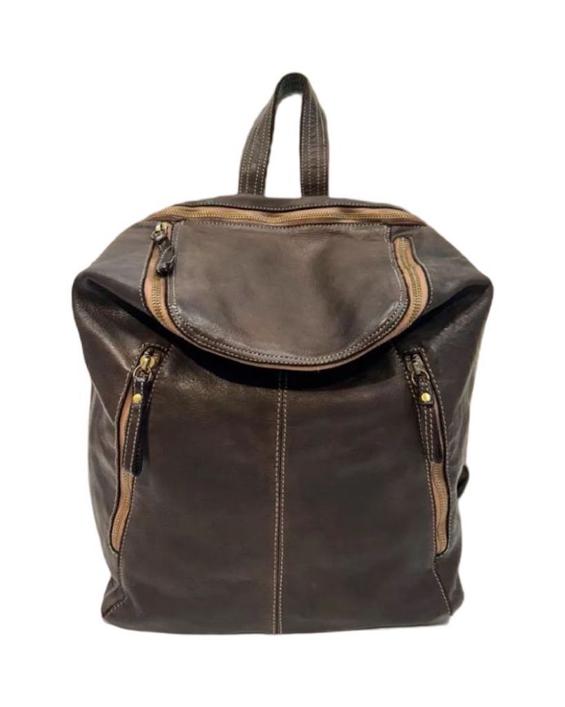 BZNA Bag Ben Braun Backpacker Designer Rucksack Leder Schultertasche - B Z N A