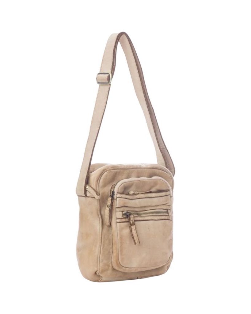 BZNA Bag Dejan Beige Italy Designer Unisex Gürteltasche Umhängetasche Fanny Bag - B Z N A