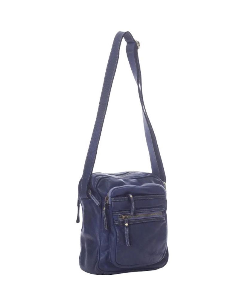 BZNA Bag Dejan Blau Italy Designer Unisex Gürteltasche Umhängetasche Fanny Bag - B Z N A