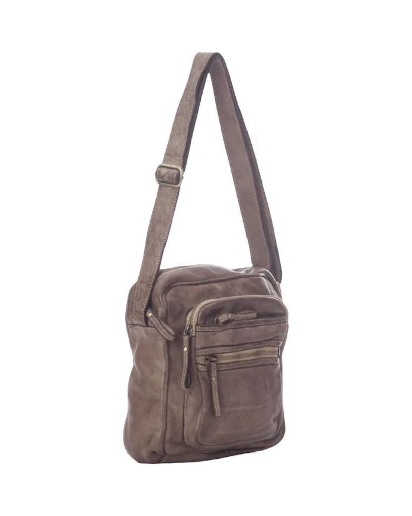 BZNA Bag Dejan Taupe Italy Designer Unisex Gürteltasche Umhängetasche Fanny Bag - B Z N A