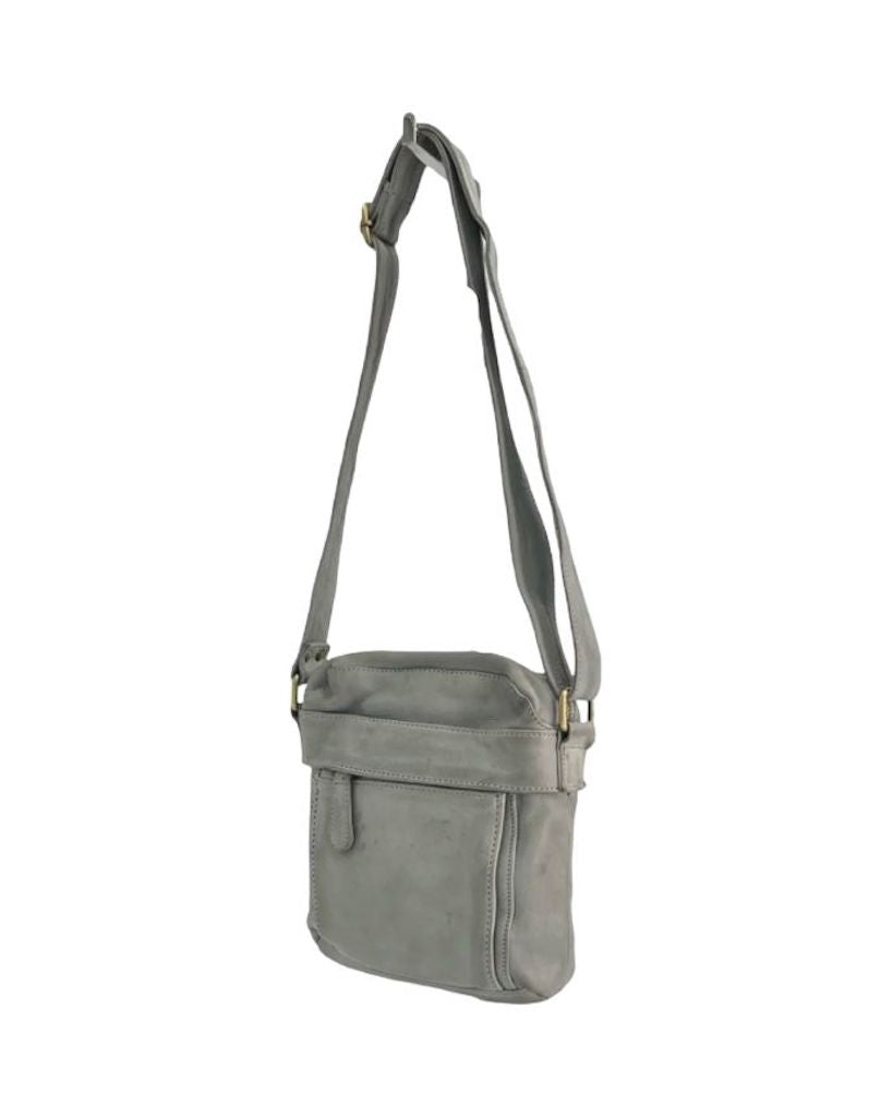 BZNA Bag Damla Grau Italy Designer Unisex Gürteltasche Umhängetasche Fanny Bag - B Z N A