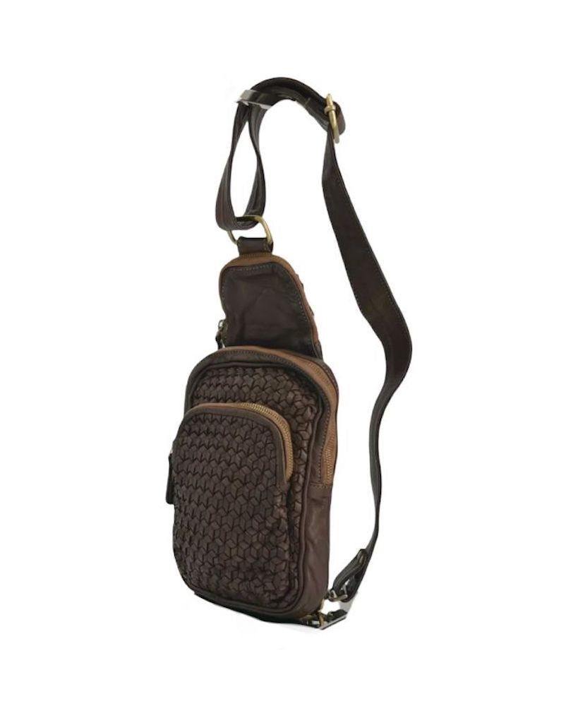 BZNA Bag Sahra Braun Italy Designer Gürteltasche Bauchtasche Fanny Bag - B Z N A