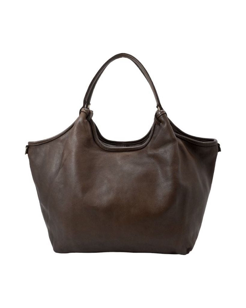 BZNA Bag Wito Braun Italy Designer Handtasche Schultertasche Tasche Leder - B Z N A