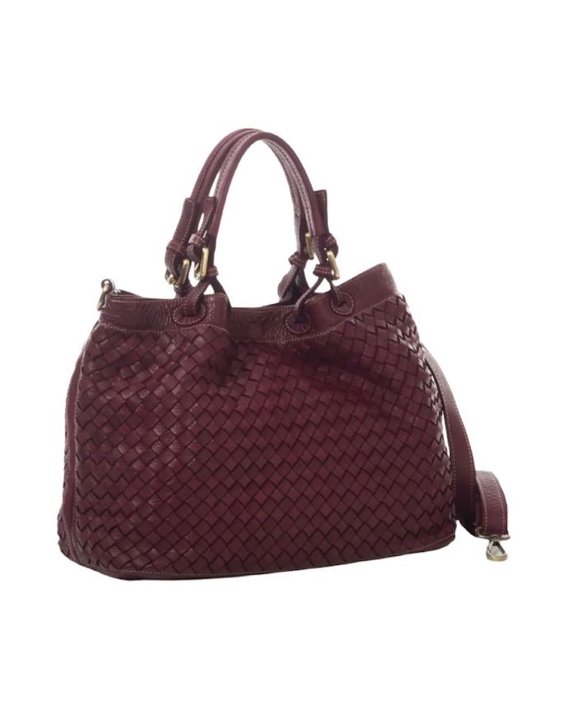 BZNA Bag Rene Bordeaux Italy Designer Damen Handtasche Schultertasche Tasche Shopper Neu - B Z N A