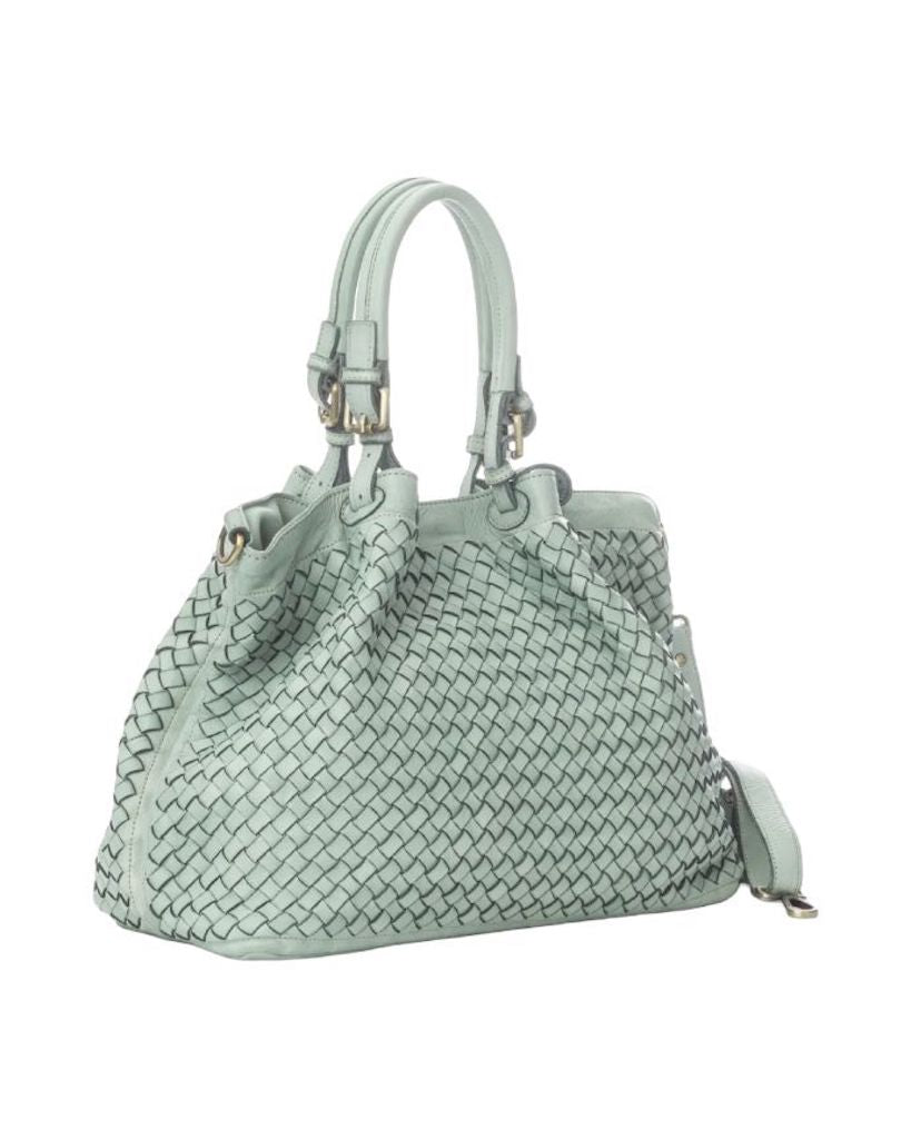 BZNA Bag Rene Salvia Mint Italy Designer Damen Handtasche Schultertasche Tasche Shopper Neu - B Z N A