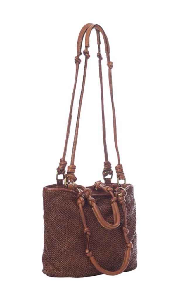 BZNA Umhängetasche Sienna Cognac Designer Beutel Handtasche Schultertasche