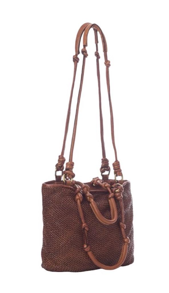 BZNA Umhängetasche Sienna Cognac Designer Beutel Handtasche Schultertasche - B Z N A