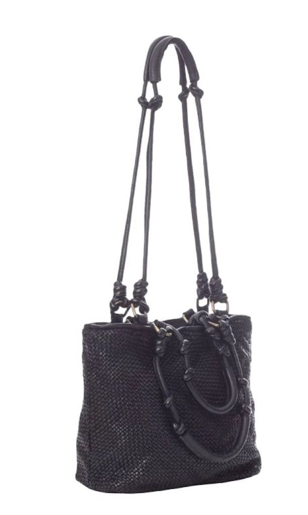 BZNA Umhängetasche Sienna Schwarz Designer Beutel Handtasche Schultertasche - B Z N A