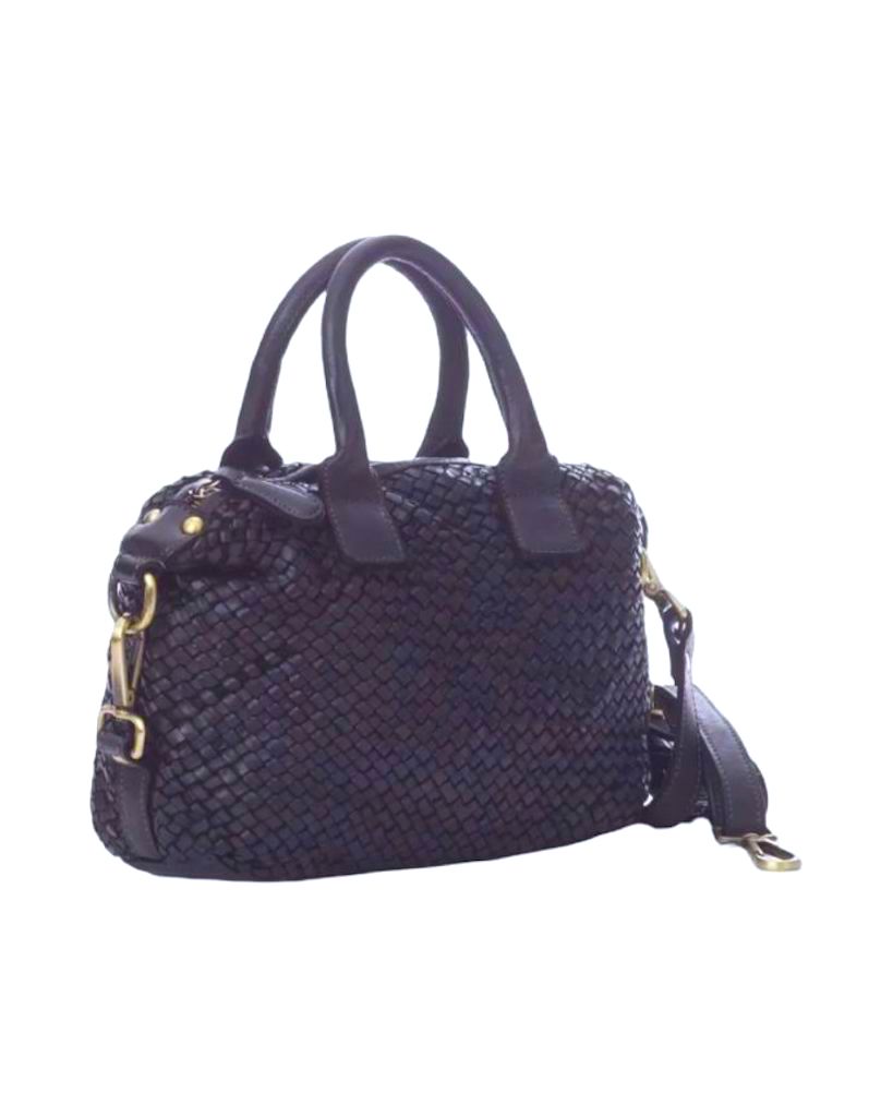 BZNA Bag Bianca Blau Italy Designer Damen Handtasche Schultertasche Tasche - B Z N A