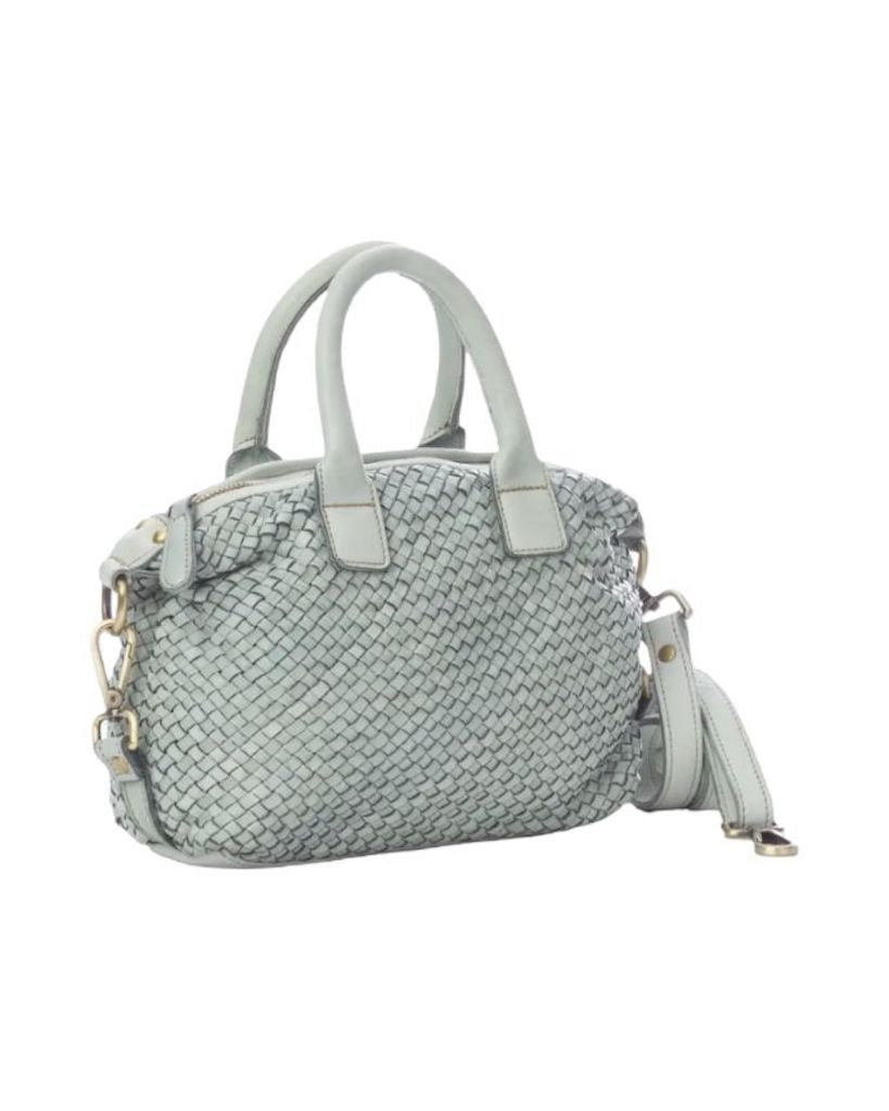 BZNA Bag Bianca Salvia Grün Italy Designer Damen Handtasche Schultertasche Tasche - B Z N A