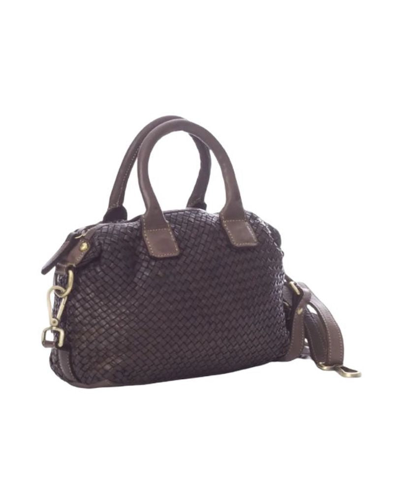 BZNA Bag Bianca Braun Italy Designer Damen Handtasche Schultertasche Tasche - B Z N A