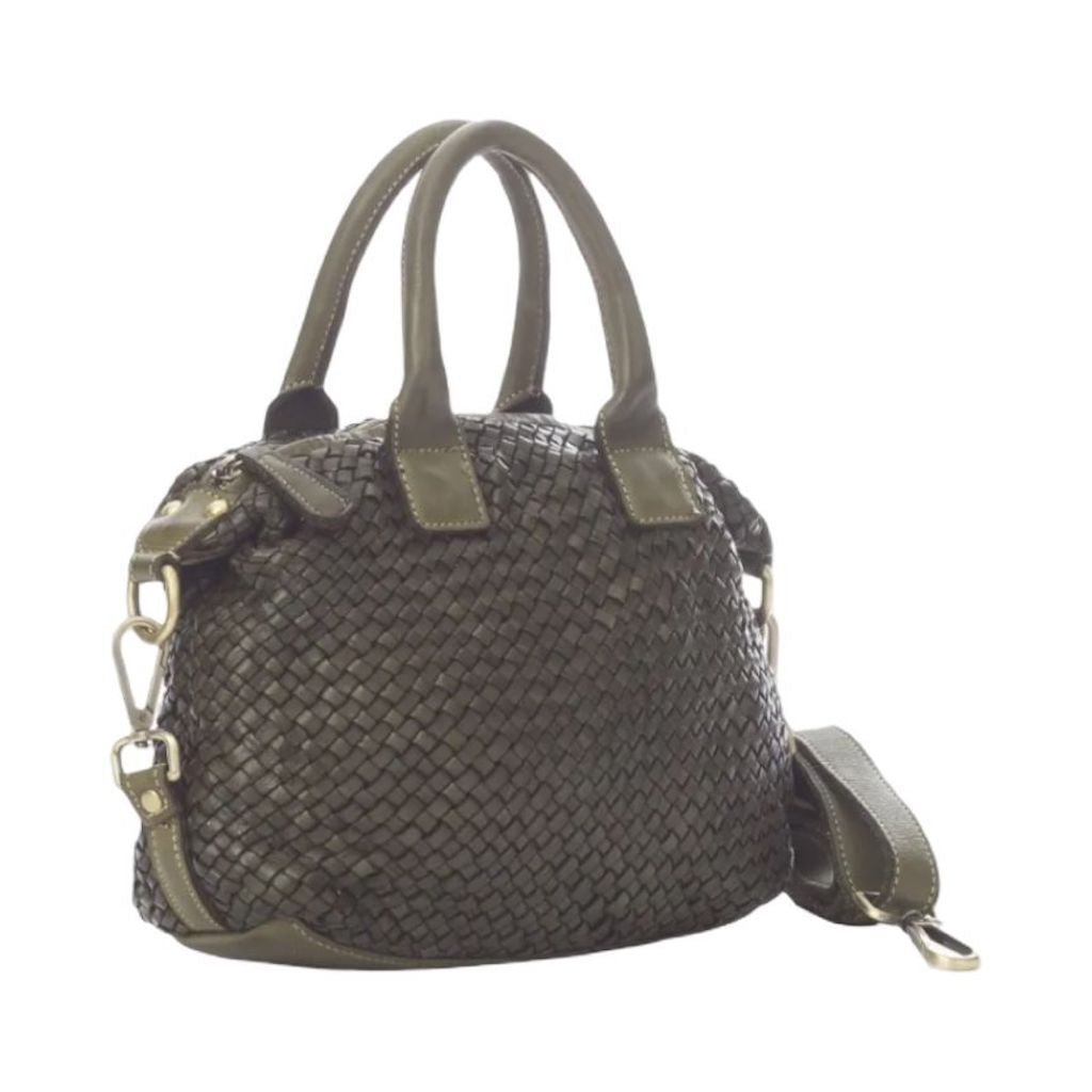 BZNA Bag Bianca Grün Italy Designer Damen Handtasche Schultertasche Tasche - B Z N A