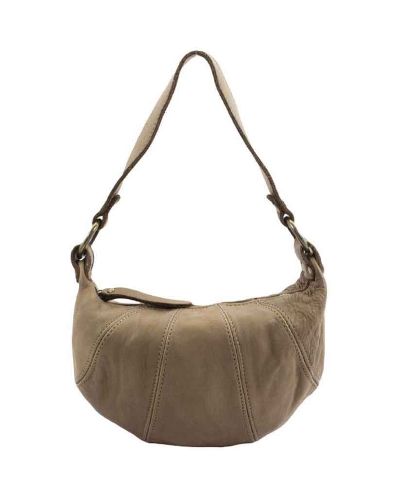 BZNA Bag Florin Taupe Italy Designer Umhängetasche Fanny Bag Schultertasche Tasche Leder Neu