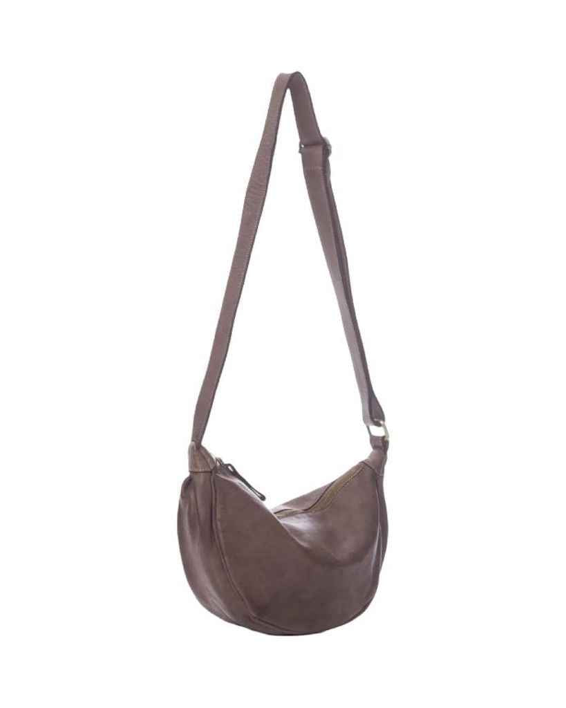 BZNA Bag Salma Taupe Italy Designer Umhängetasche Fanny Bag Schultertasche Tasche Leder Neu