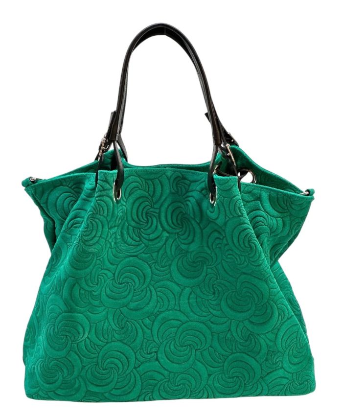 BZNA Bag Sephrina Esmerald geprägt Leder Italy Damen Shopper Handtasche Schultertasche Tasche - B Z N A