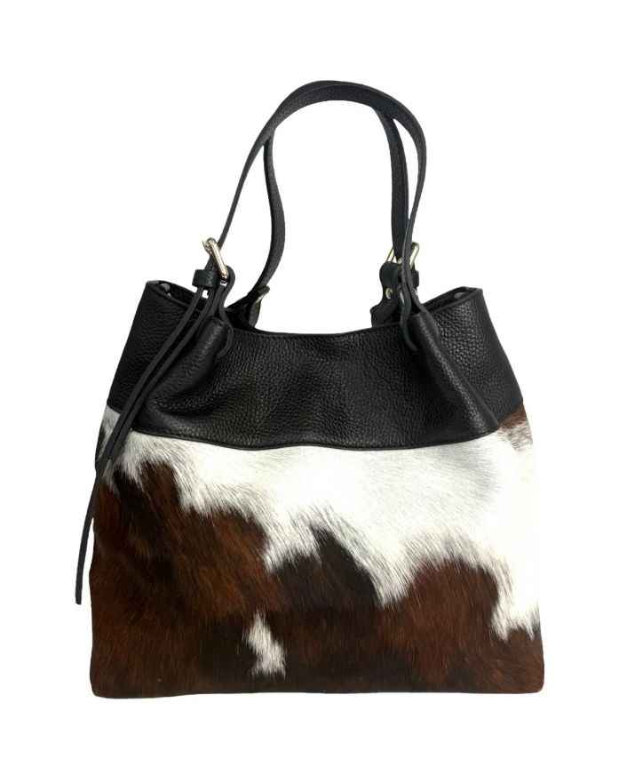 BZNA Bag Babett Cavalino Echtfell Italy Damen Shopper Handtasche Schultertasche Tasche