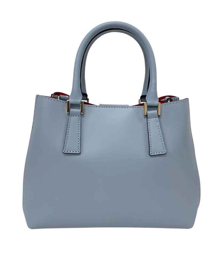 BZNA Bag Brenda Celeste Blau Leder Italy Damen Handtasche Schultertasche Tasche