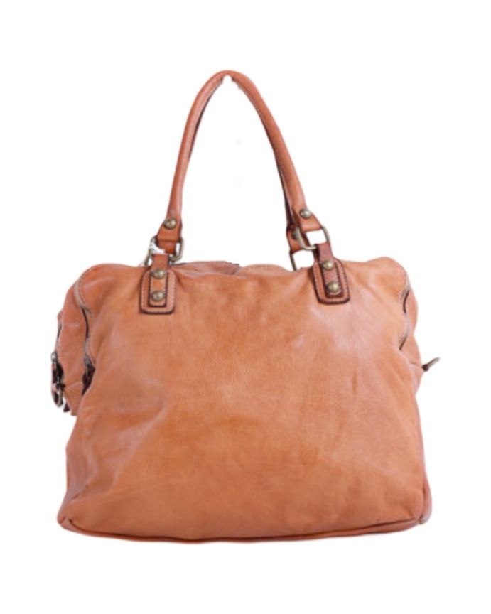 BZNA Bag Lue Cognac Italy Designer Messenger Damen Handtasche Schultertasche Tasche Leder Shopper Neu - B Z N A