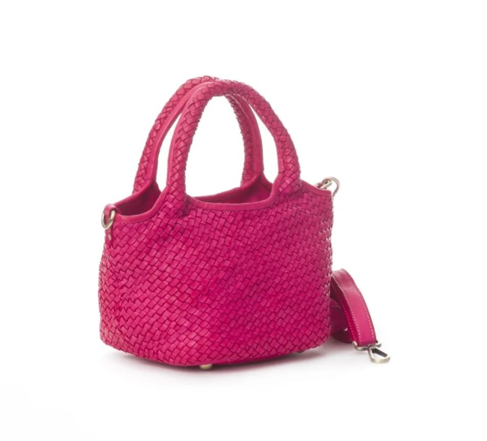 BZNA Bag Mala Pink Italy kleine Damen Handtasche Schultertasche Tasche Leder - B Z N A