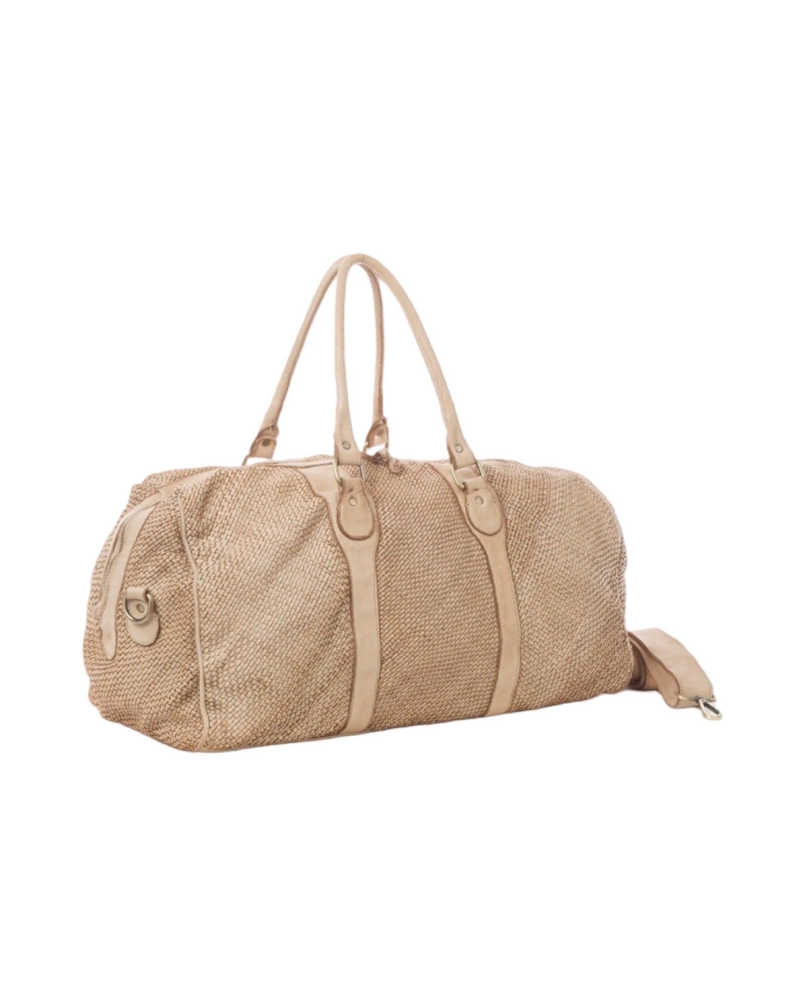 BZNA Bag Viona Beige Italy Designer Weekender Unisex Reise Tasche Handtasche Schultertasche Leder Shopper Neu - B Z N A
