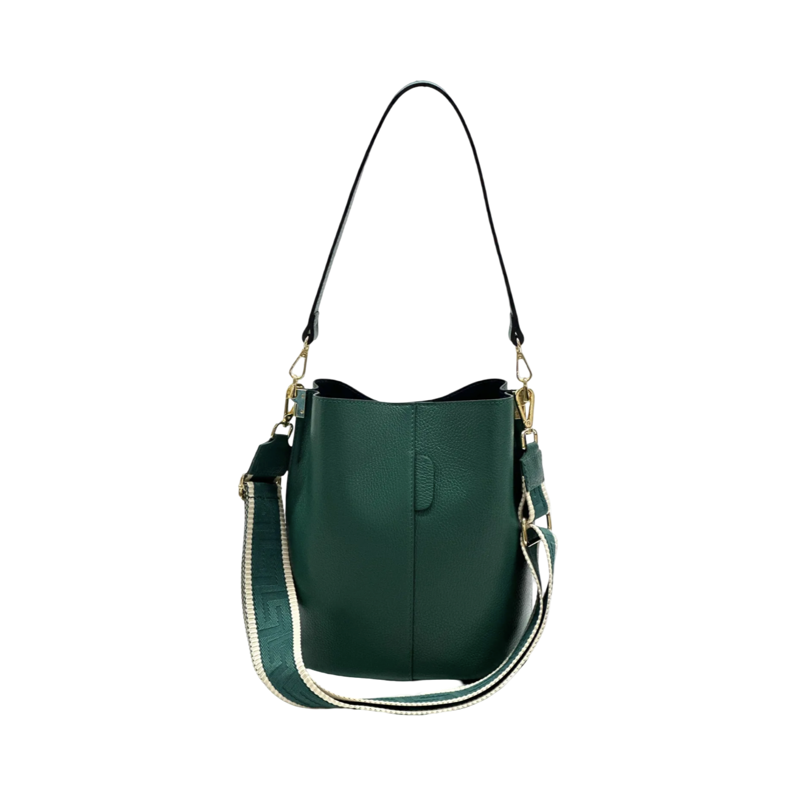 BZNA Bag Shirinia Verde Forest Leder Italy Damen Handtasche Schultertasche Tasche - B Z N A