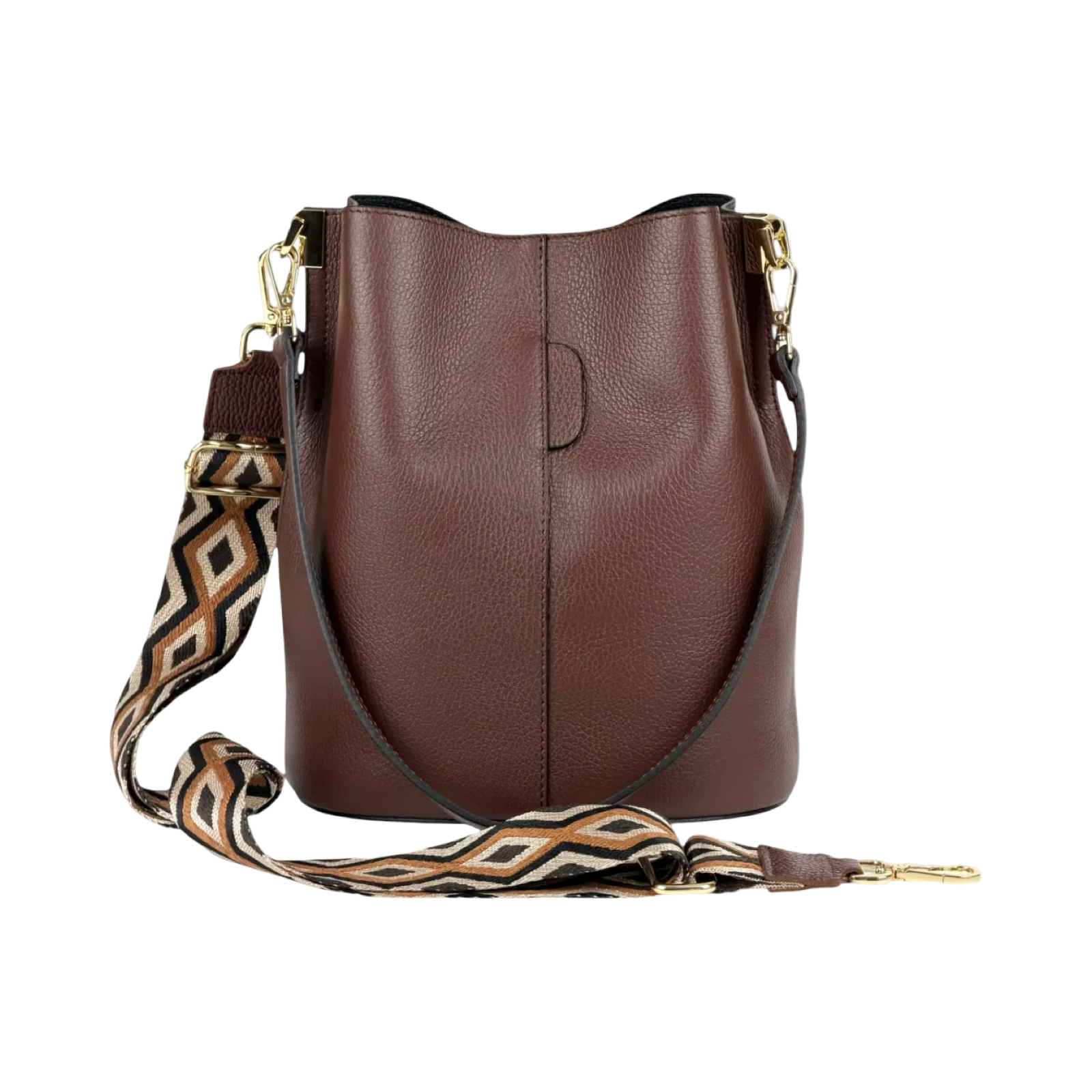 BZNA Bag Shirinia Braun Leder Italy Damen Handtasche Schultertasche Tasche - B Z N A