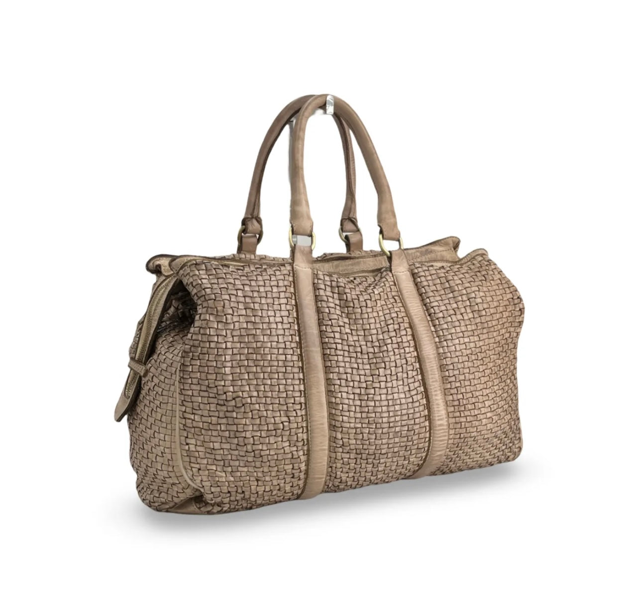 BZNA Bag Pepper Noce Walnuts Italy Designer Weekender Reise Tasche Handtasche Schultertasche Leder Shopper - B Z N A