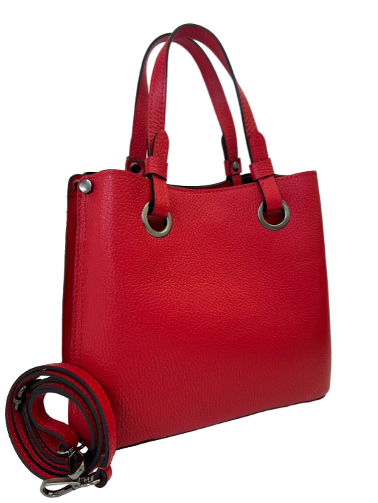 BZNA Bag Hana Rosso Leder Italy Damen Handtasche Schultertasche Tasche