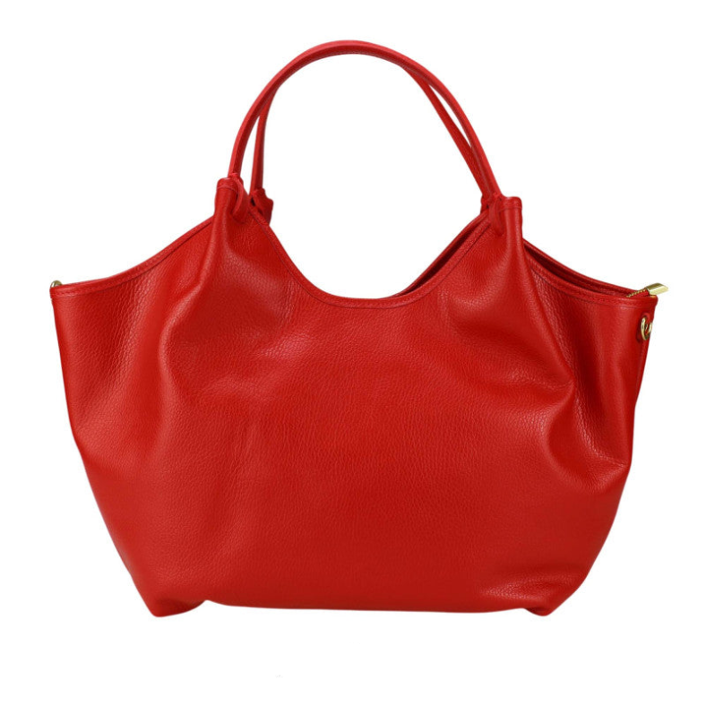 BZNA Bag Mette Rot Leder Italy Damen Shopper Handtasche Schultertasche Tasche - B Z N A