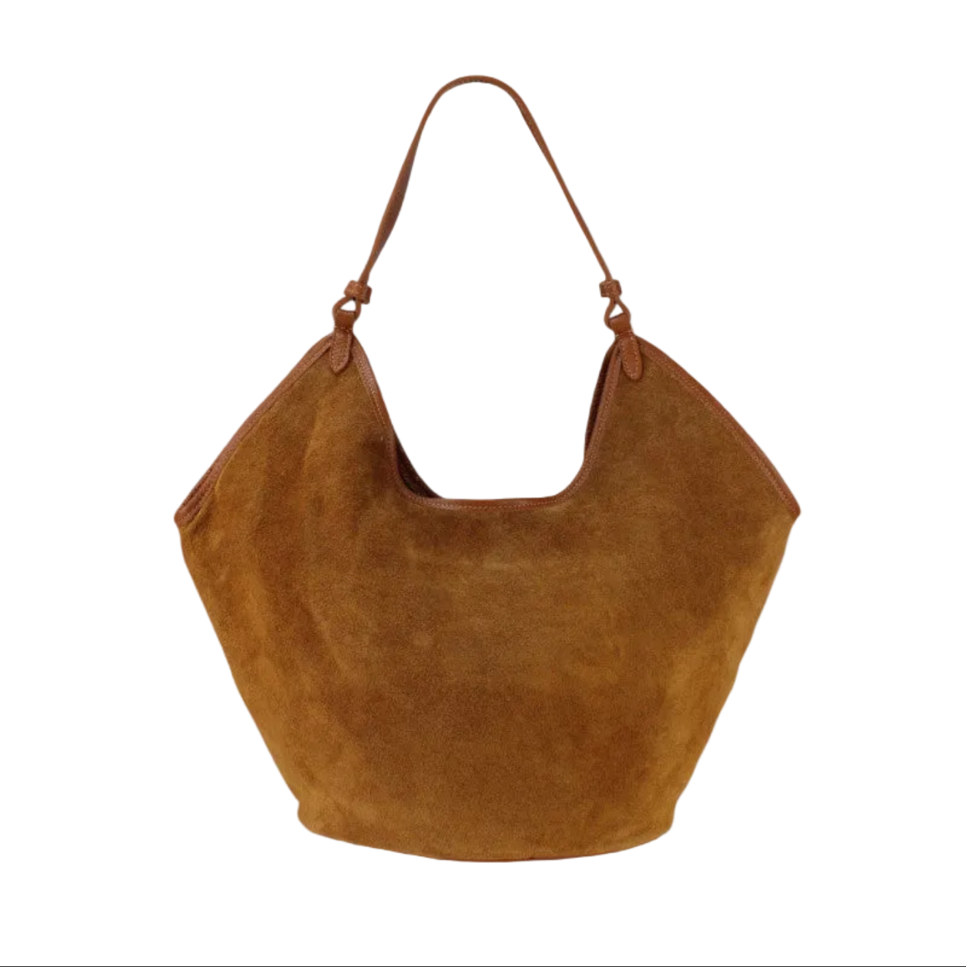 BZNA Bag Tanjia Cognac Wildleder Italy Damen Handtasche Schultertasche Tasche BZNA6033 - B Z N A